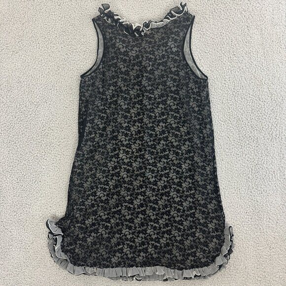 Vintage 60s Nightgown Lingerie Layered Ruffled Made in USA - Picture 2 of 16